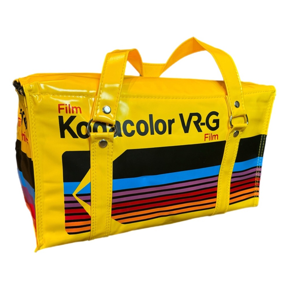 Vintage 80s KODAK Kodacolor VR-G Film Promo Cooler Bag Retro Advertising Vinyl - Picture 1 of 16